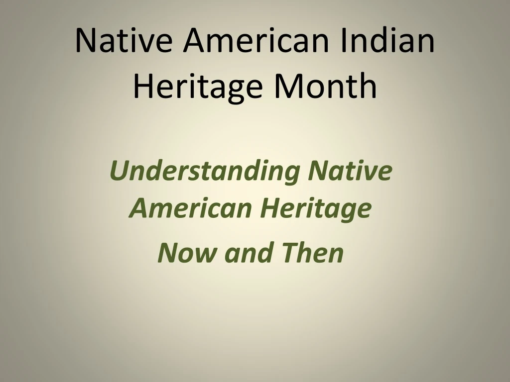 native american indian heritage month