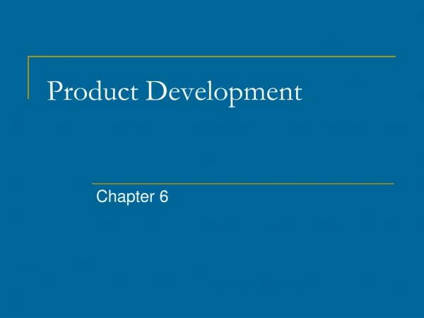 Product Development