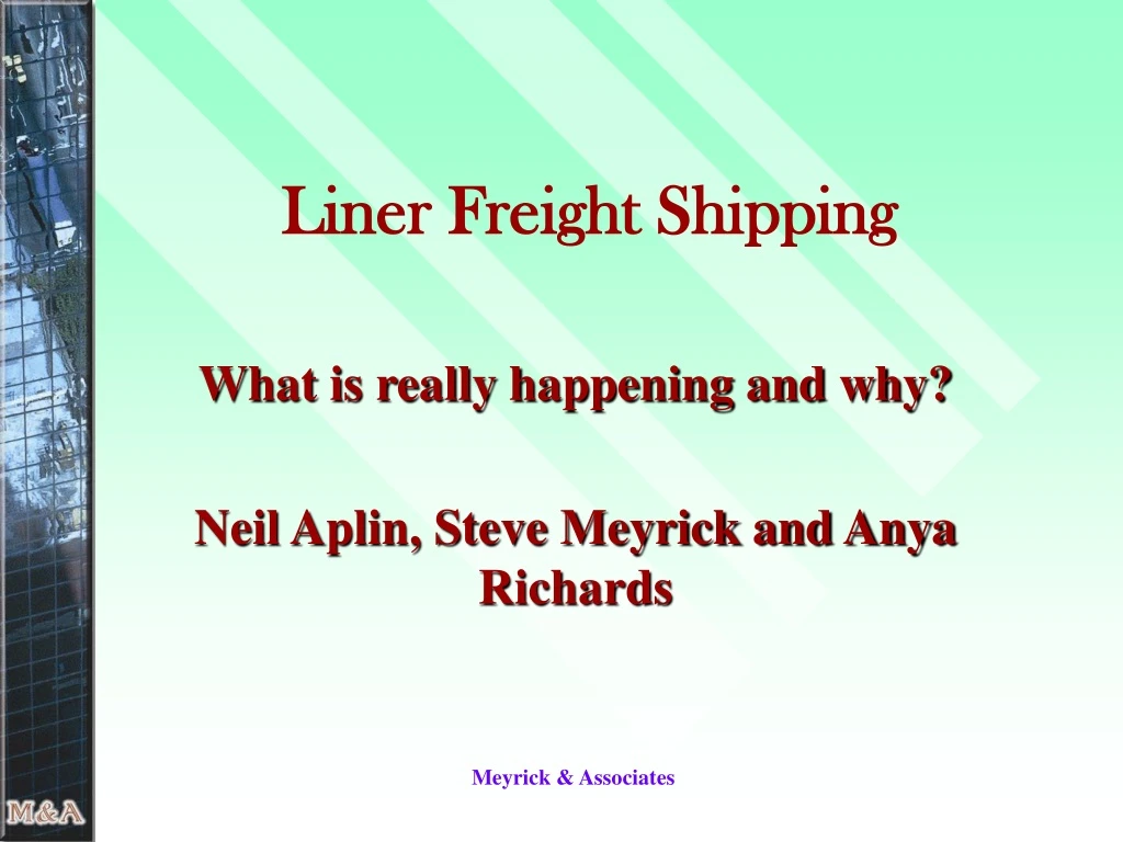 liner freight shipping