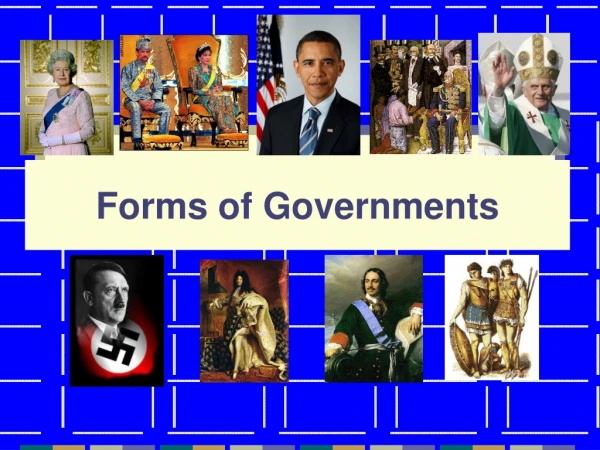 Forms of Governments