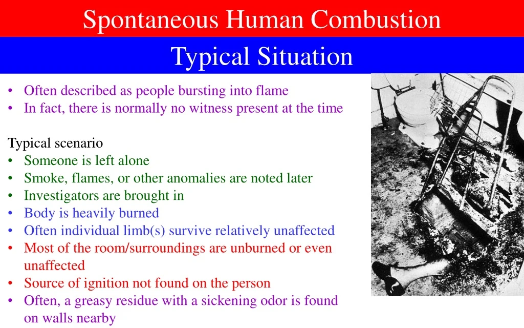 spontaneous human combustion