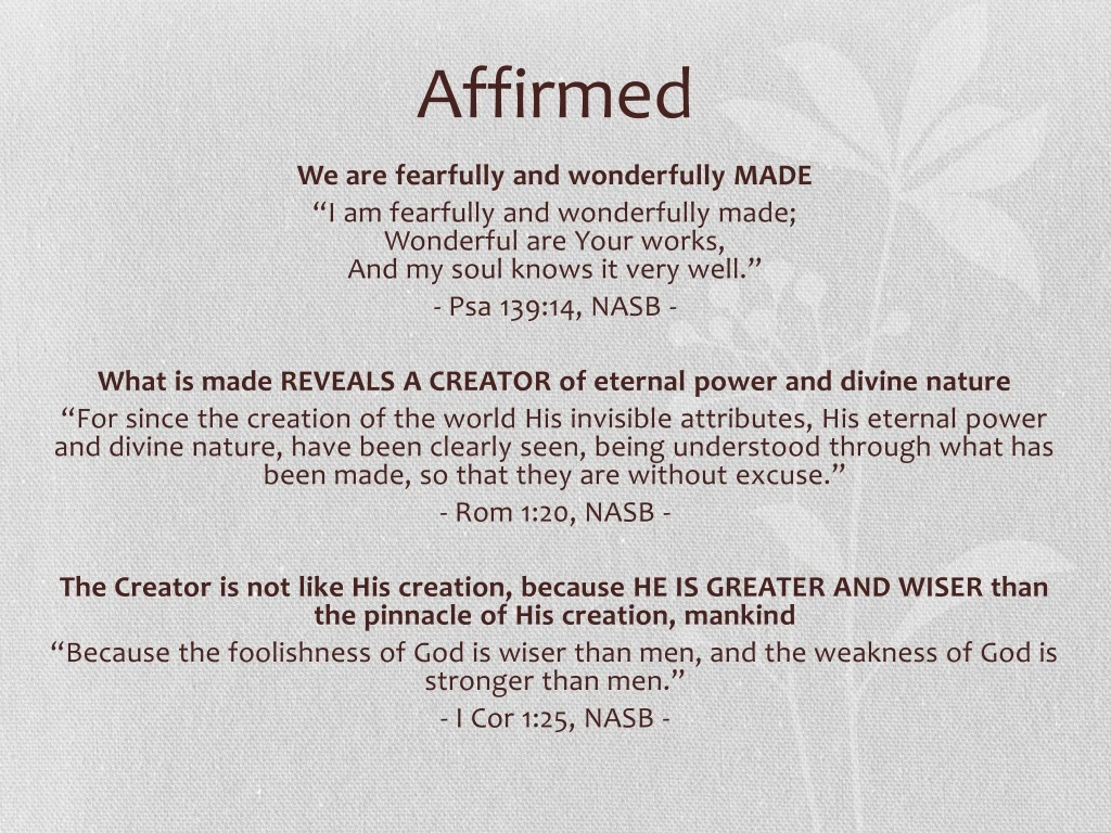 affirmed