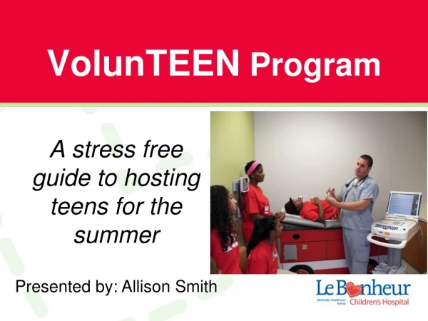 VolunTEEN  Program