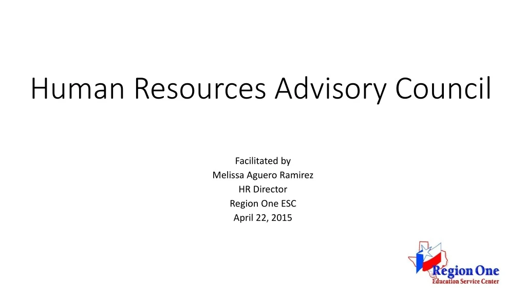 human resources advisory council