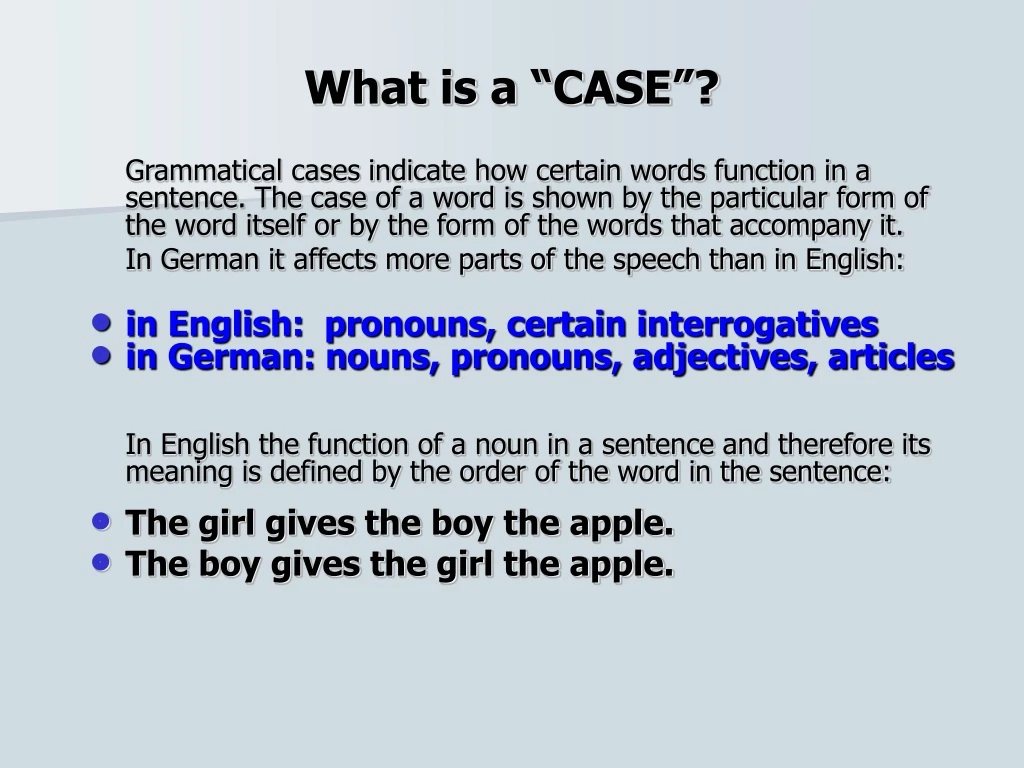 what is a case