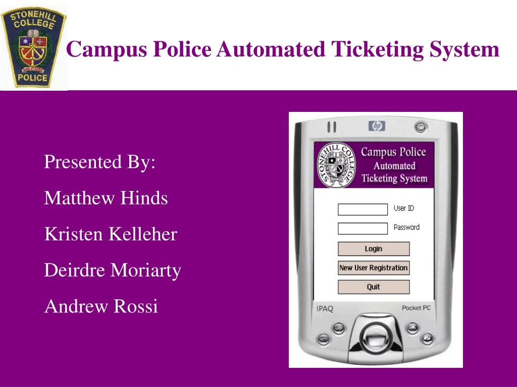 campus police automated ticketing system