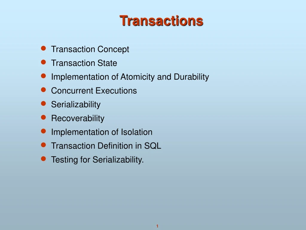 transactions