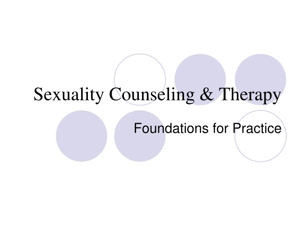 sexuality counseling therapy