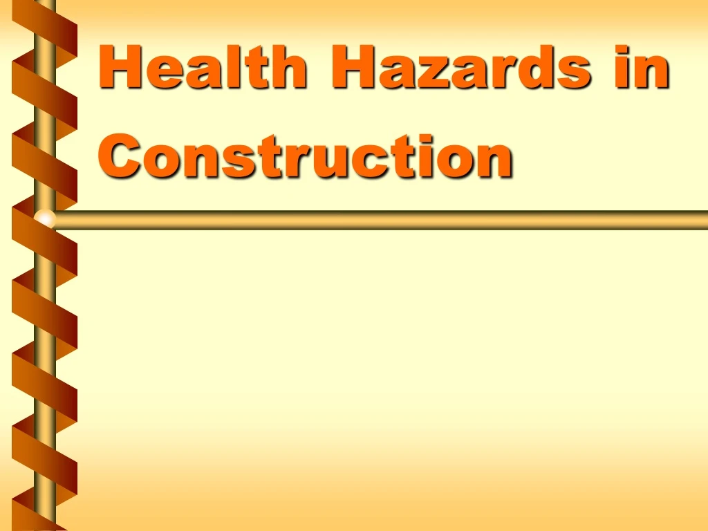 health hazards in construction