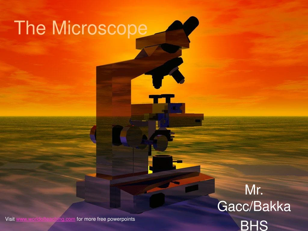 the microscope