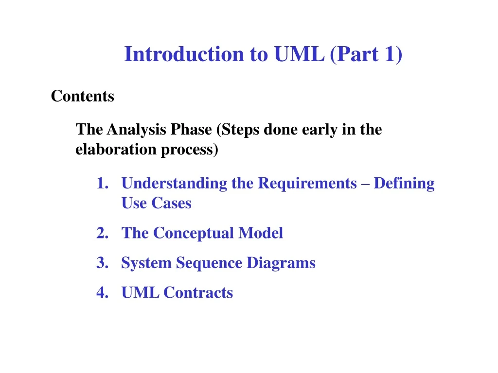 introduction to uml part 1