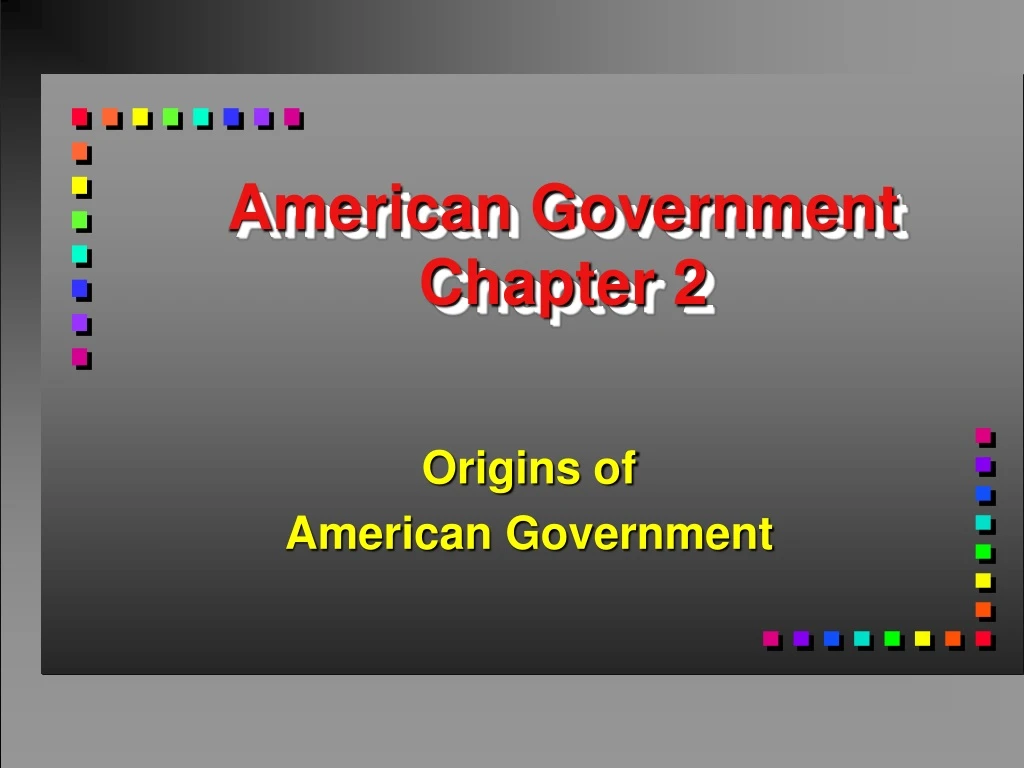 american government chapter 2