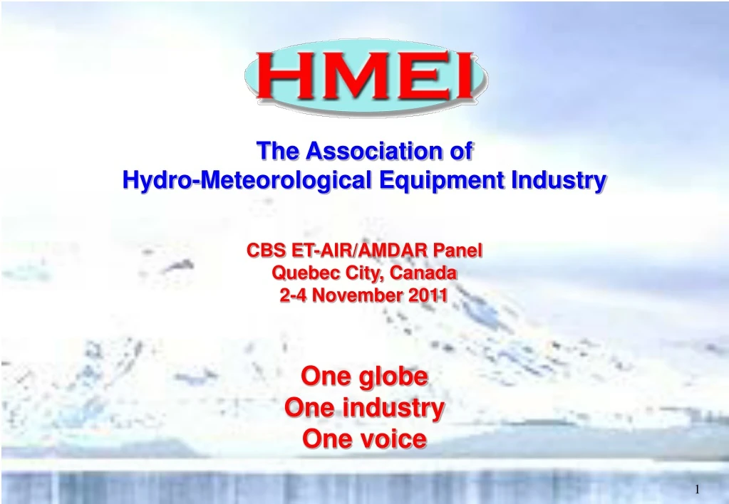 the association of hydro meteorological equipment
