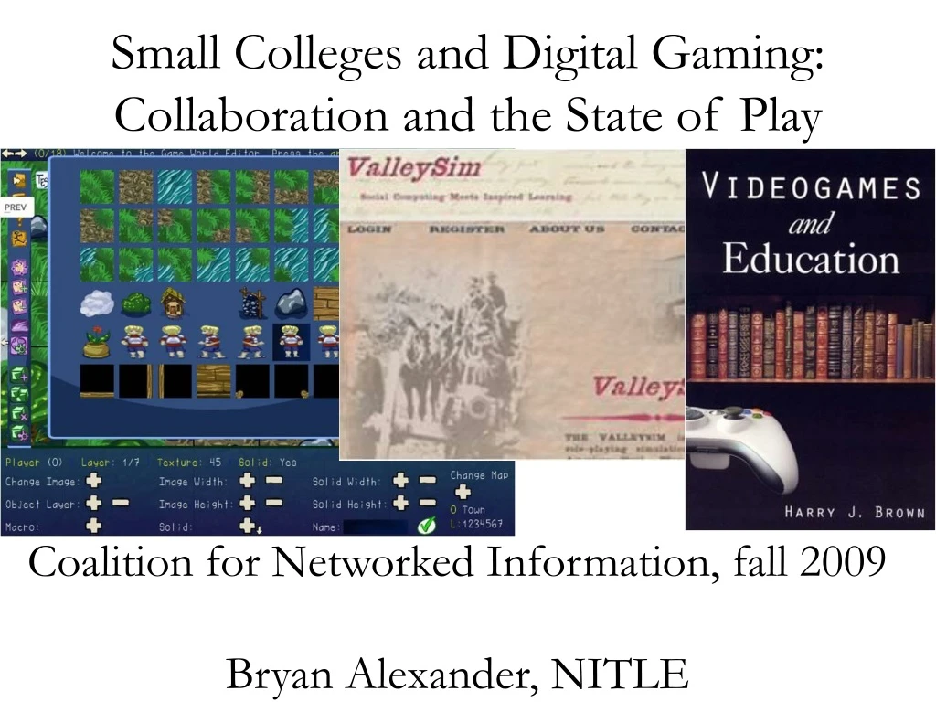 small colleges and digital gaming collaboration