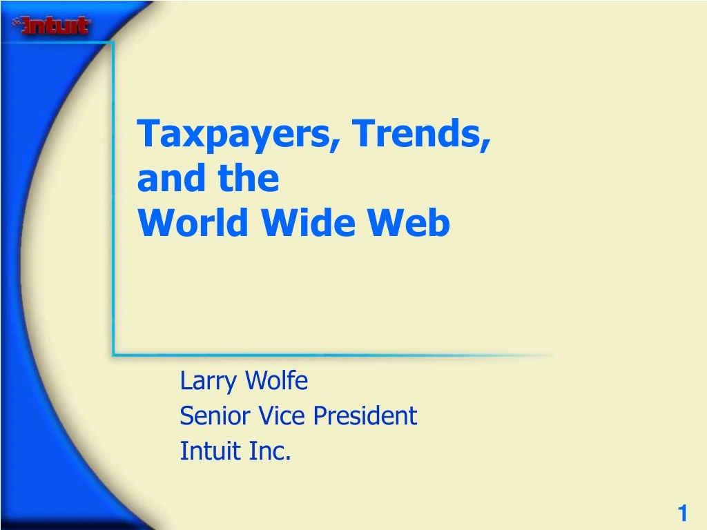 taxpayers trends and the world wide web