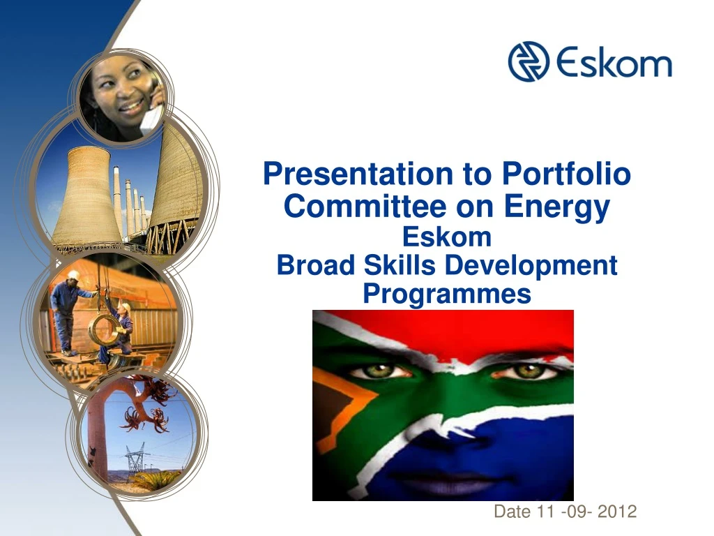 presentation to portfolio committee on energy eskom broad skills development programmes