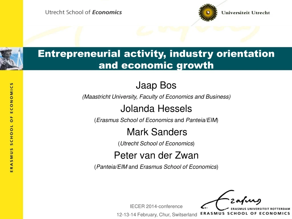 entrepreneurial activity industry orientation