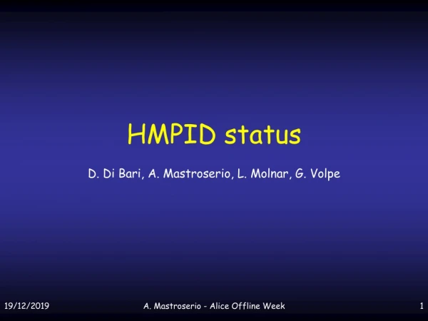 HMPID status