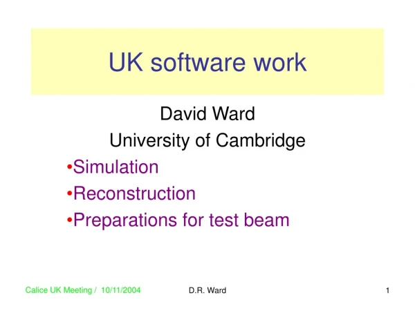 UK software work