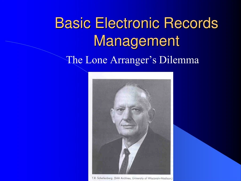 basic electronic records management