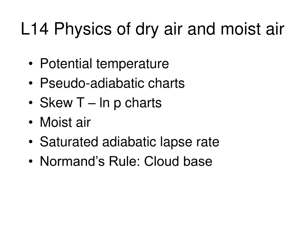 l14 physics of dry air and moist air