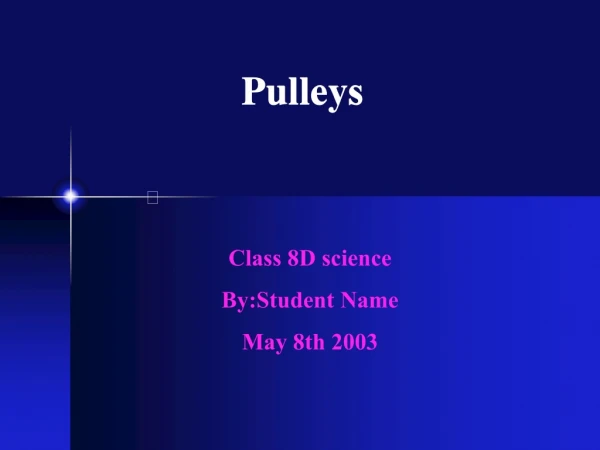 Pulleys