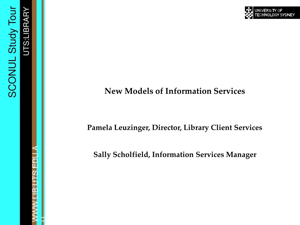 new models of information services pamela