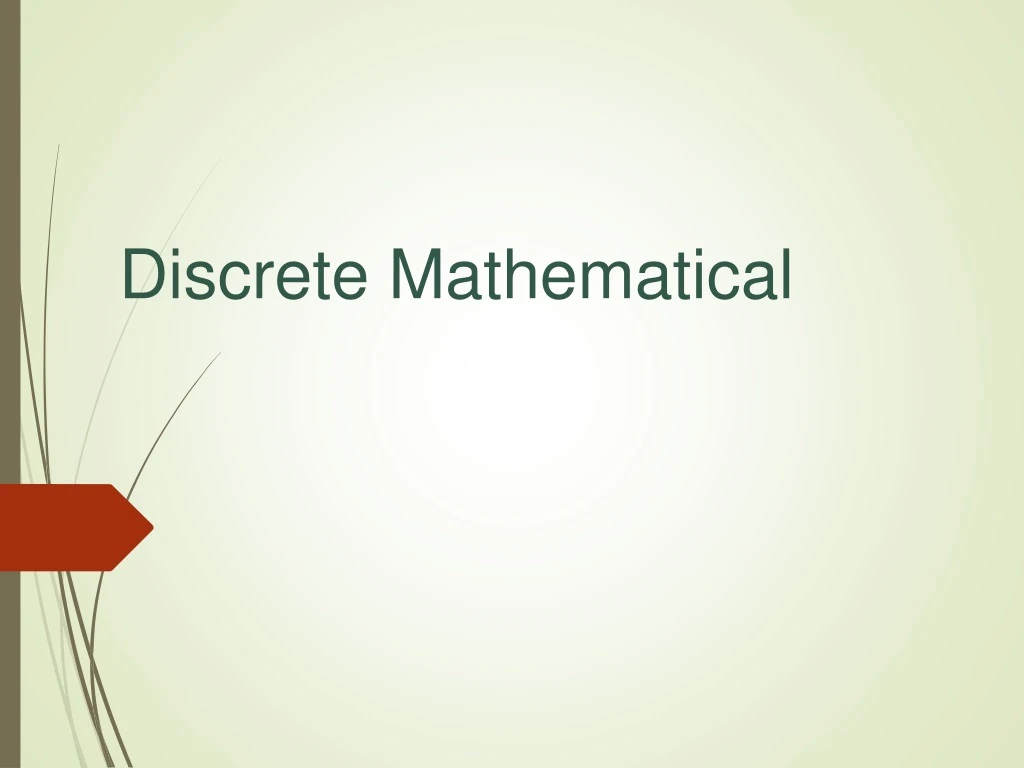 discrete mathematical