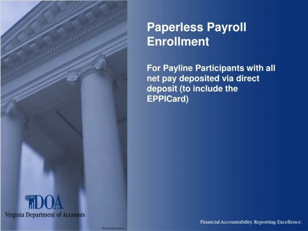 Paperless Payroll Enrollment