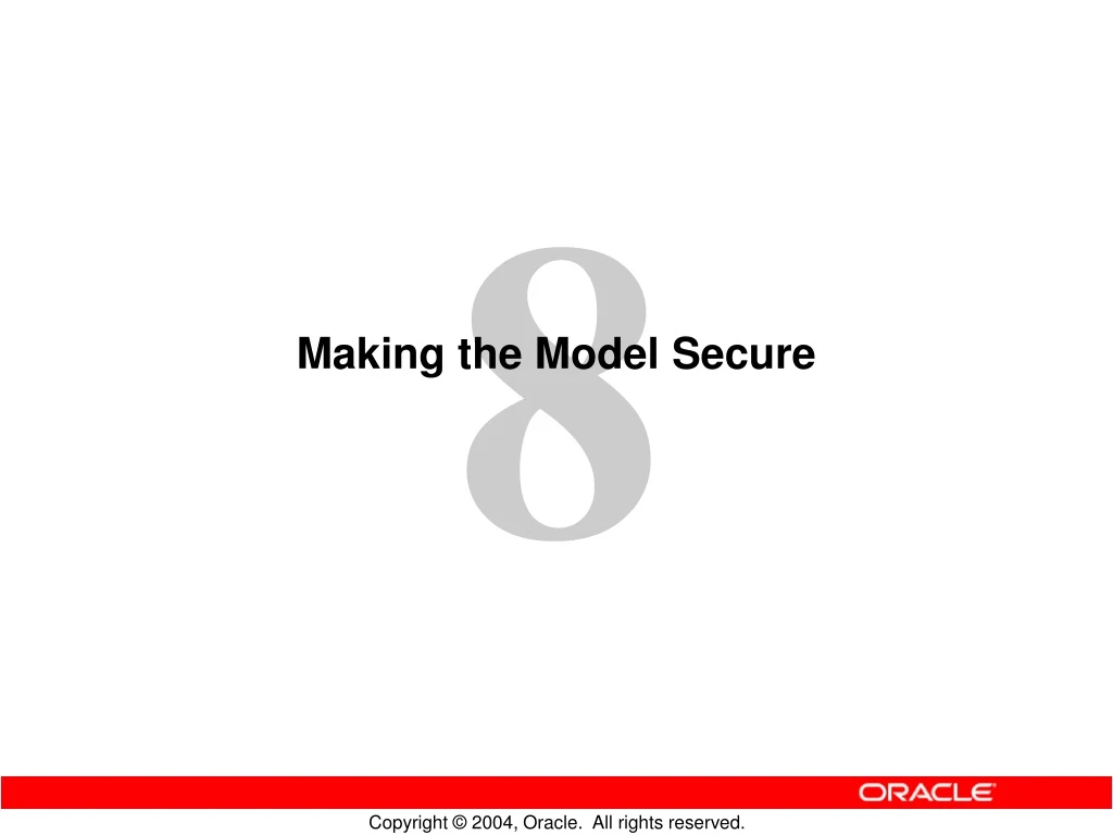 making the model secure