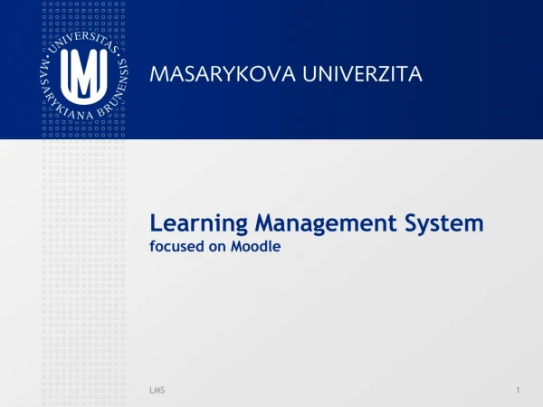 Learning Management System focused on Moodle