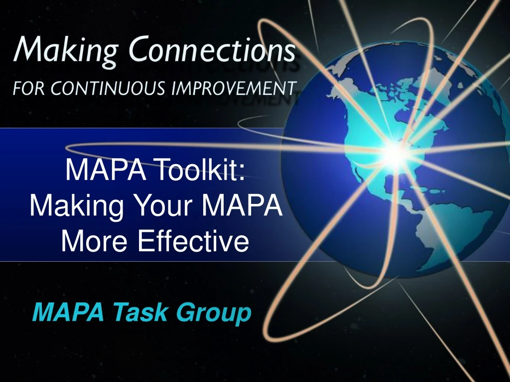 mapa toolkit making your mapa more effective