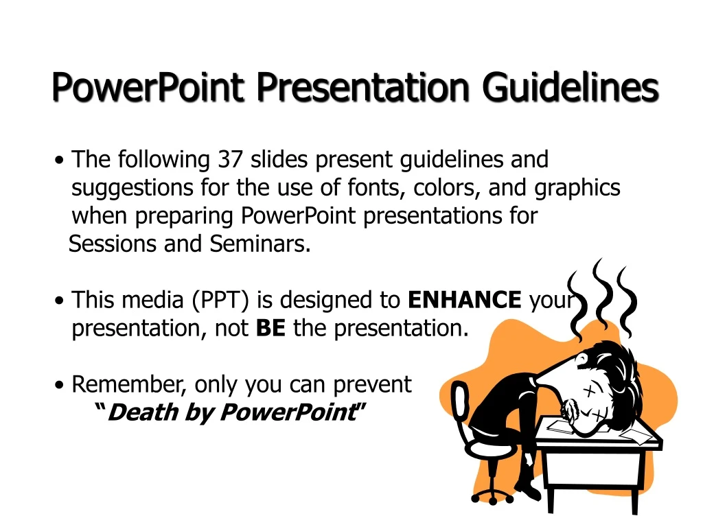 powerpoint presentation guidelines