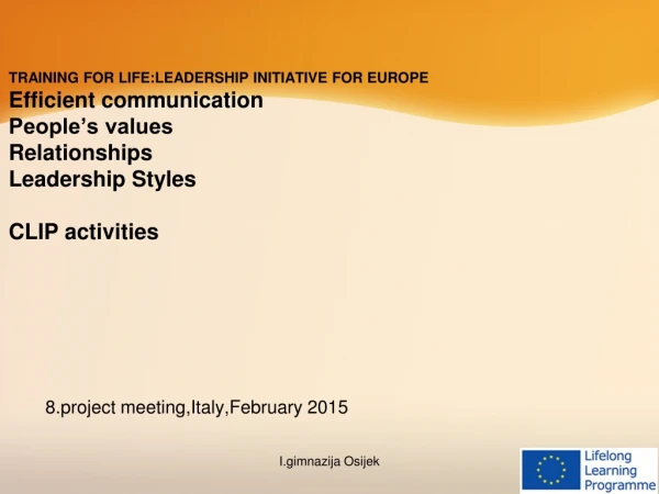 8.project meeting,Italy,February 2015