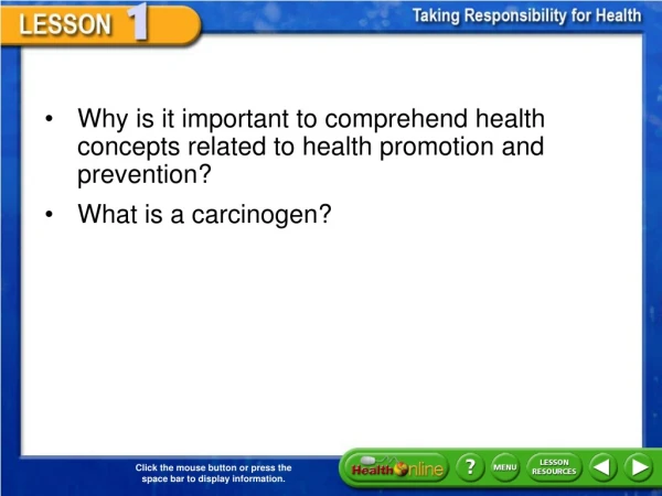 Why is it important to comprehend health concepts related to health promotion and prevention?