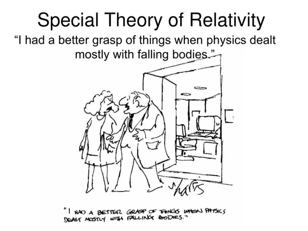 Special Theory of Relativity