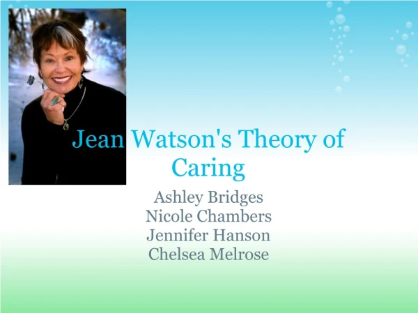 Jean Watson's Theory of Caring