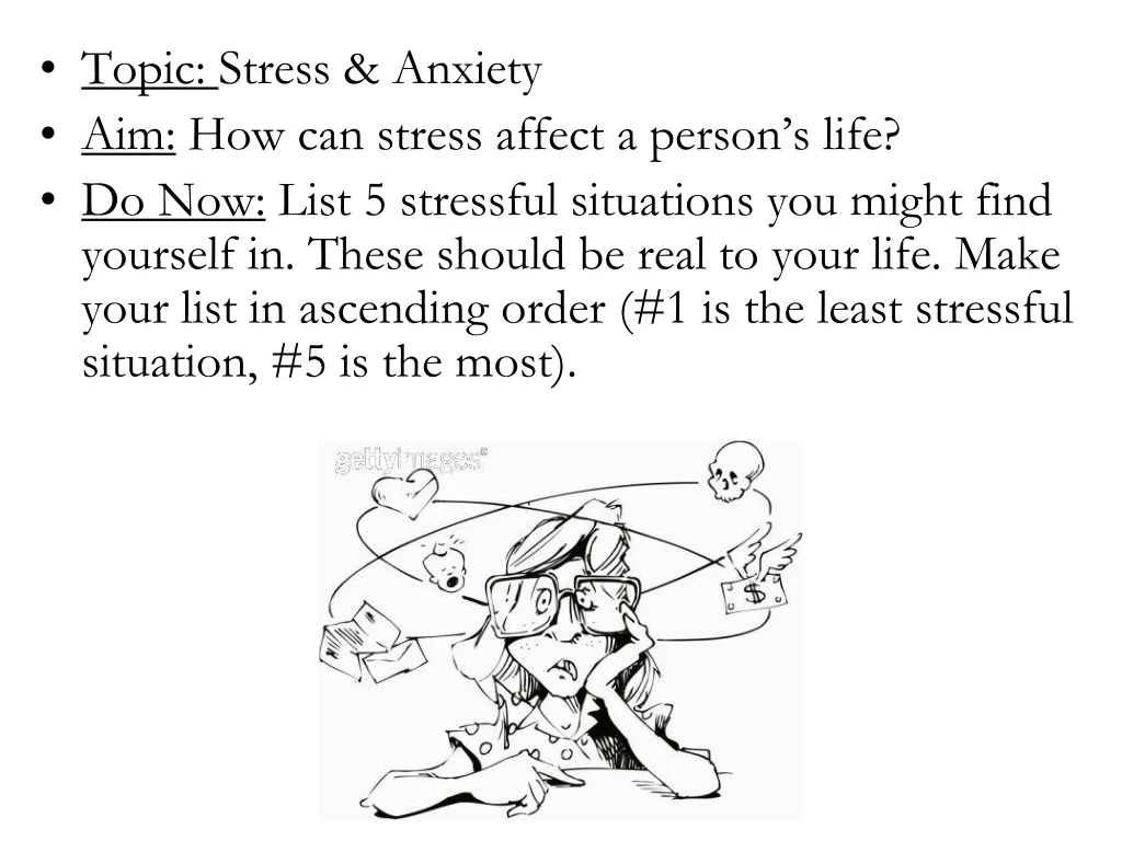 topic stress anxiety aim how can stress affect