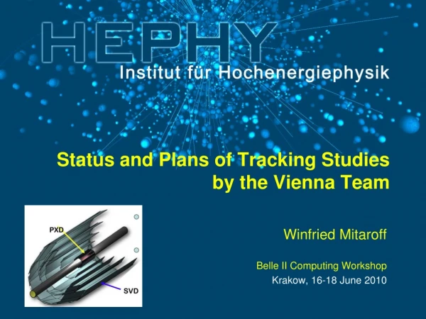 Status and Plans of Tracking Studies by the Vienna Team
