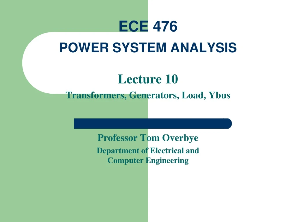 ece 476 power system analysis
