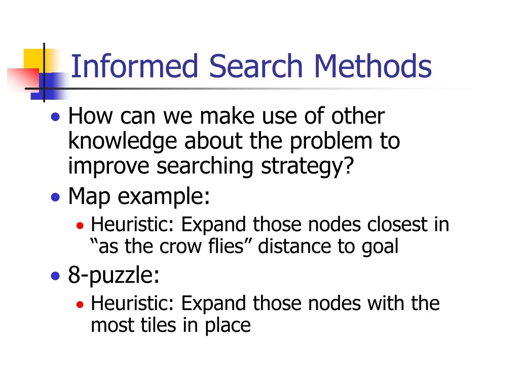 informed search methods