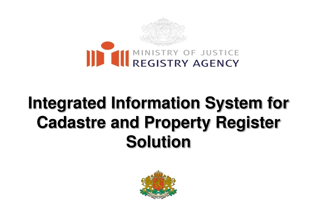 integrated information system for cadastre