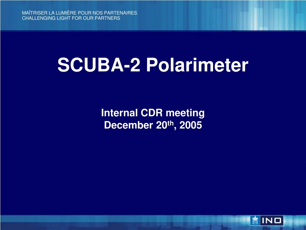 scuba 2 polarimeter