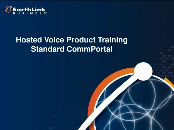 Hosted Voice Product Training Standard CommPortal