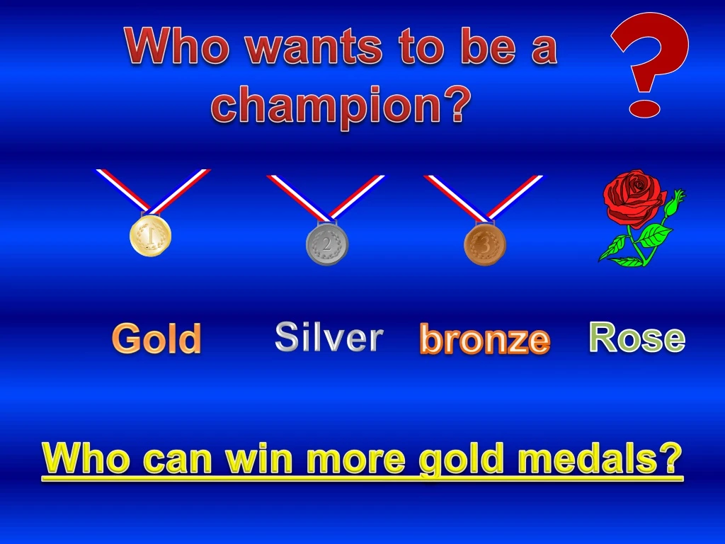 who wants to be a champion