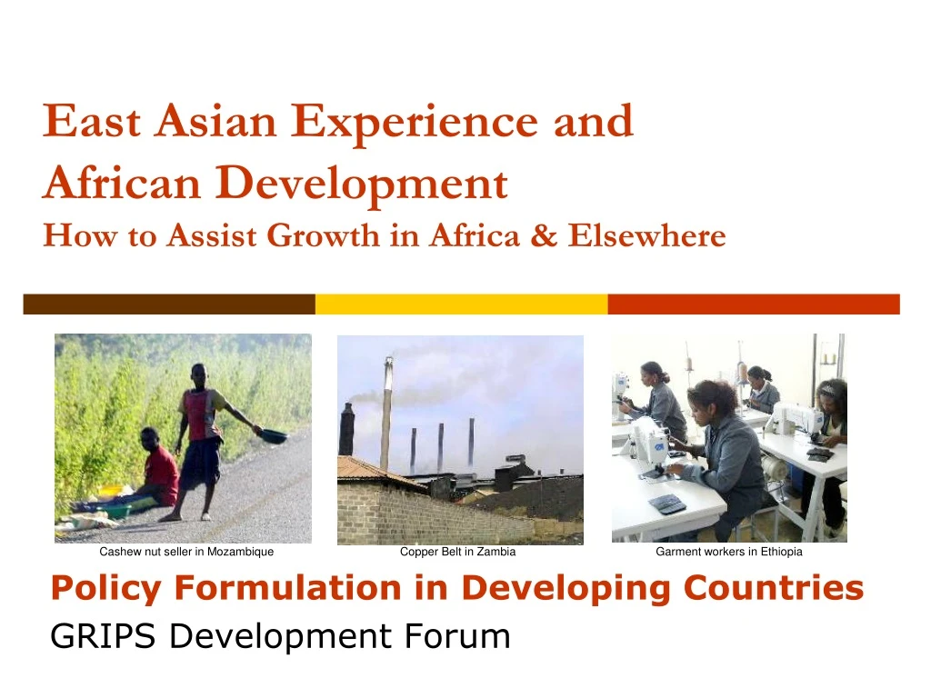 east asian experience and african development how to assist growth in africa elsewhere