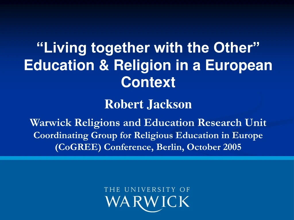 living together with the other education religion