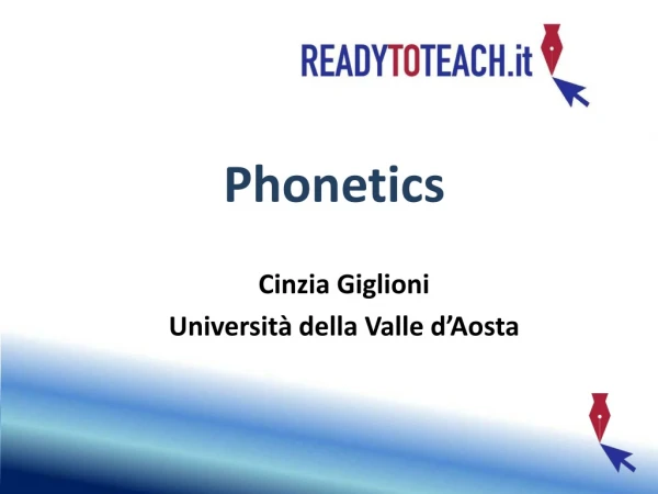 Phonetics