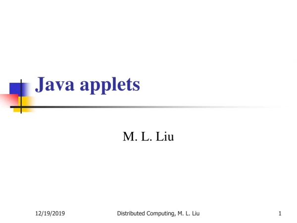 Java applets