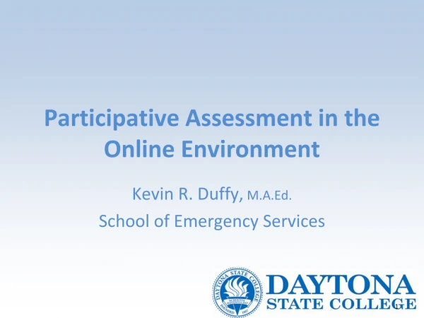 Participative Assessment in the Online Environment
